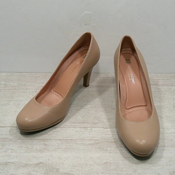 Naturalizer Michelle Light Taupe Nude Sexy Platform Pump Size 8 M - Picture 2 of 10